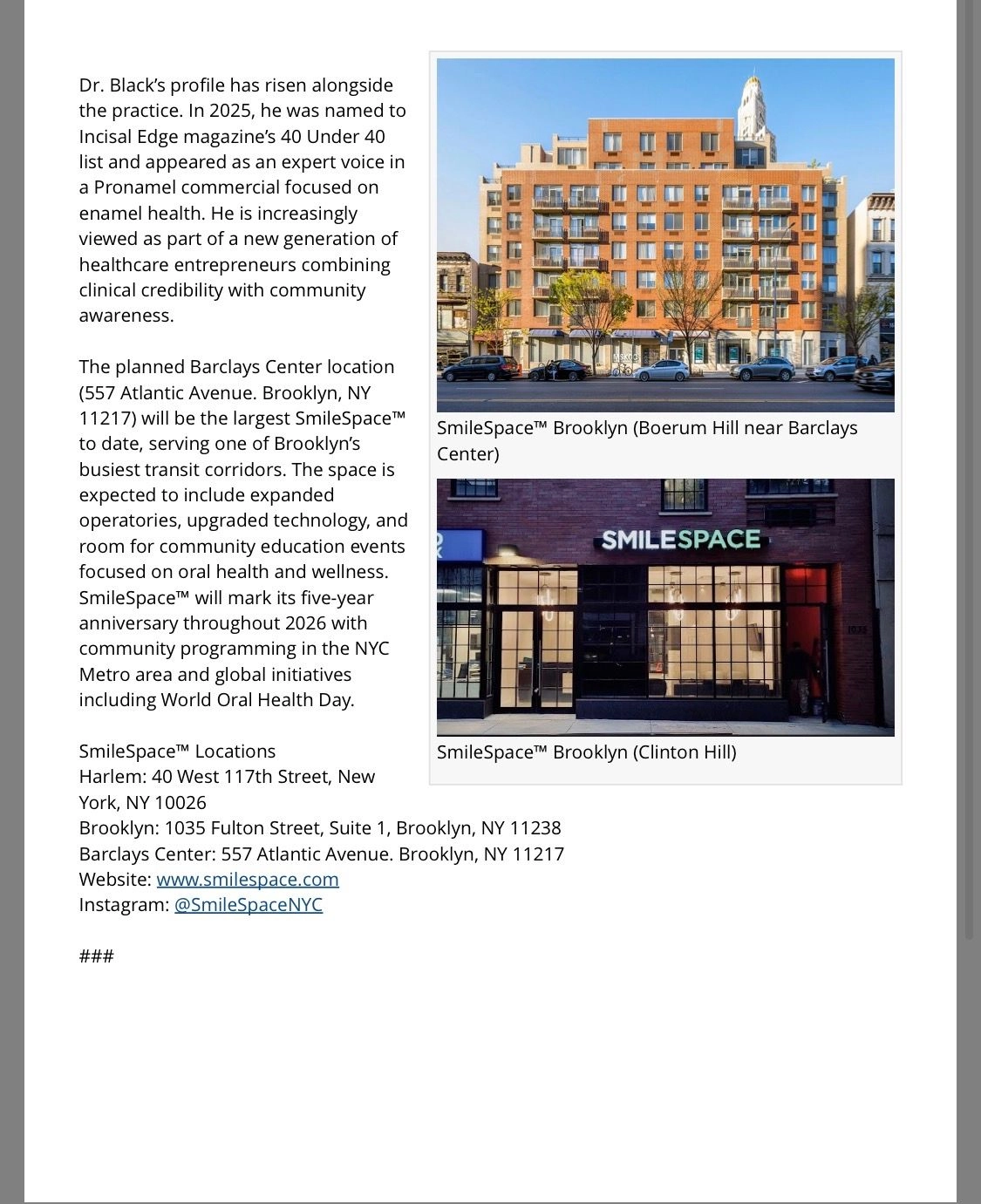 Harlem Location Featured in New York Business Journal — Part 2